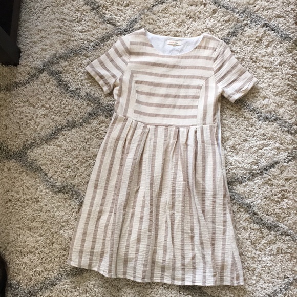 orange creek striped dress
